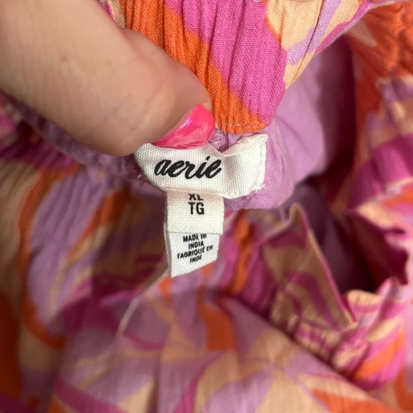 aerie vibrant pink & orange ruffled shorts NWT🧡🩷 - Picture 6 of 6